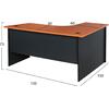 ΓΡΑΦΕΙΟ ΓΩΝΙΑ ΕΠΑΓΓΕΛΜΑΤΙΚΟ SIENNA 150Χ150Χ75εκ HM2019.03 ΚΕΡΑΣΙ