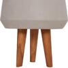 ΓΛΑΣΤΡΑ ΕΣΩΤ.ΧΩΡΟΥ QUAN HM4680.03M FIBER CEMENT ΓΚΡΙ--ΒΑΣΗ TEAK Φ35x50Υεκ