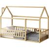 ΚΡΕΒΑΤΙ ΠΑΙΔΙΚΟ ΜΕ ΚΑΓΚΕΛΟ HOUSER HM706.01 τ.MONTESSORI ΞΥΛΟ ΠΕΥΚΟ ΦΥΣΙΚΟ-190x90εκ