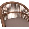 ΠΟΛΥΘΡΟΝΑ ΑΛΟΥΜΙΝΙΟΥ ORIN HM6265.03 ΚΑΠΟΥΤΣΙΝΟ- P.E.RATTAN ΣΕ ΦΥΣΙΚΟ 58x61x75Υεκ.