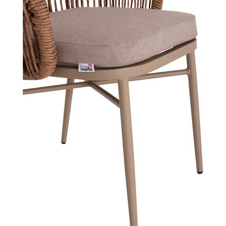 ΠΟΛΥΘΡΟΝΑ ΑΛΟΥΜΙΝΙΟΥ ORIN HM6265.03 ΚΑΠΟΥΤΣΙΝΟ- P.E.RATTAN ΣΕ ΦΥΣΙΚΟ 58x61x75Υεκ.