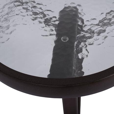 ΤΡΑΠΕΖΙ BRUNO 150X90Χ72Υεκ. ΚΑΦΕ ΜΕΤΑΛΛΙΚΟ ΜΕ ΓΥΑΛΙΝΗ ΕΠΙΦΑΝΕΙΑ HM5145.02
