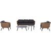 ΣΕΤ ΣΑΛΟΝΙ 5ΤΜΧ STERN HM6555.01 ΓΚΡΙ ΑΛΟΥΜΙΝΙΟ & OLEFIN--TWIST WICKER ΣΕ ΦΥΣΙΚΟ