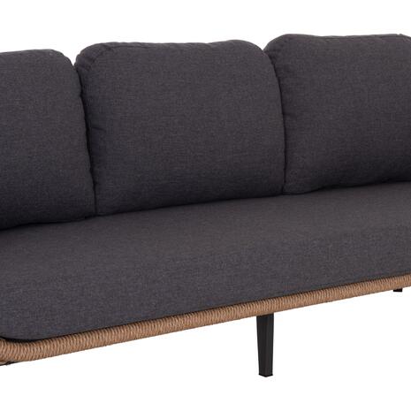 ΣΕΤ ΣΑΛΟΝΙ 5ΤΜΧ STERN HM6555.01 ΓΚΡΙ ΑΛΟΥΜΙΝΙΟ & OLEFIN--TWIST WICKER ΣΕ ΦΥΣΙΚΟ