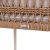 ΠΟΛΥΘΡΟΝΑ BOXER HM6556.02 ΑΛΟΥΜΙΝΙΟ & OLEFIN ΜΠΕΖ-TWIST WICKER 58x60x80Yεκ (σετ 2 τεμαχίων)