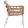 ΠΟΛΥΘΡΟΝΑ BOXER HM6556.02 ΑΛΟΥΜΙΝΙΟ & OLEFIN ΜΠΕΖ-TWIST WICKER 58x60x80Yεκ (σετ 2 τεμαχίων)
