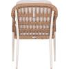 ΠΟΛΥΘΡΟΝΑ BOXER HM6556.02 ΑΛΟΥΜΙΝΙΟ & OLEFIN ΜΠΕΖ-TWIST WICKER 58x60x80Yεκ (σετ 2 τεμαχίων)