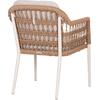 ΠΟΛΥΘΡΟΝΑ BOXER HM6556.02 ΑΛΟΥΜΙΝΙΟ & OLEFIN ΜΠΕΖ-TWIST WICKER 58x60x80Yεκ (σετ 2 τεμαχίων)