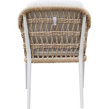 ΠΟΛΥΘΡΟΝΑ BOXER HM6556.02 ΑΛΟΥΜΙΝΙΟ & OLEFIN ΜΠΕΖ-TWIST WICKER 58x60x80Yεκ (σετ 2 τεμαχίων)