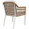 ΠΟΛΥΘΡΟΝΑ BOXER HM6556.02 ΑΛΟΥΜΙΝΙΟ & OLEFIN ΜΠΕΖ-TWIST WICKER 58x60x80Yεκ (σετ 2 τεμαχίων)