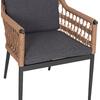 ΠΟΛΥΘΡΟΝΑ BOXER HM6556.01 ΑΛΟΥΜΙΝΙΟ & OLEFIN ΓΚΡΙ-TWIST WICKER 58x60x80Yεκ (σετ 2 τεμαχίων)