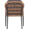 ΠΟΛΥΘΡΟΝΑ BOXER HM6556.01 ΑΛΟΥΜΙΝΙΟ & OLEFIN ΓΚΡΙ-TWIST WICKER 58x60x80Yεκ (σετ 2 τεμαχίων)