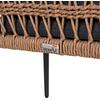 ΠΟΛΥΘΡΟΝΑ BOXER HM6556.01 ΑΛΟΥΜΙΝΙΟ & OLEFIN ΓΚΡΙ-TWIST WICKER 58x60x80Yεκ (σετ 2 τεμαχίων)