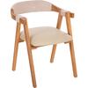 ΠΟΛΥΘΡΟΝΑ RIMINI HM9867.07 ΞΥΛΟ TEAK ΦΥΣΙΚΟ-ΜΠΕΖ ΣΧΟΙΝΙ & PU ΚΑΘΙΣΜΑ 60x61x75,5Υεκ.