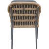 ΠΟΛΥΘΡΟΝΑ BOXER HM6556.01 ΑΛΟΥΜΙΝΙΟ & OLEFIN ΓΚΡΙ-TWIST WICKER 58x60x80Yεκ (σετ 2 τεμαχίων)