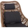 ΠΟΛΥΘΡΟΝΑ LOUNGE ΜΕ ΥΠΟΠΟΔΙΟ REMVAZZO HM6561.01 ΑΛΟΥΜΙΝΙΟ ΓΚΡΙ--WICKER 90x85x96Υεκ
