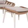 ΠΟΛΥΘΡΟΝΑ LOUNGE ΜΕ ΥΠΟΠΟΔΙΟ REMVAZZO HM6561.02 ΑΛΟΥΜΙΝΙΟ ΜΠΕΖ--WICKER 90x85x96Υεκ