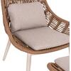 ΠΟΛΥΘΡΟΝΑ LOUNGE ΜΕ ΥΠΟΠΟΔΙΟ REMVAZZO HM6561.02 ΑΛΟΥΜΙΝΙΟ ΜΠΕΖ--WICKER 90x85x96Υεκ