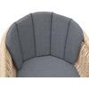 ΠΟΛΥΘΡΟΝΑ VICTUS HM6559.01 ΑΛΟΥΜΙΝΙΟ & OLEFIN ΓΚΡΙ-TWIST WICKER 60x62x76Yεκ (σετ 2 τεμαχίων)