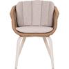 ΠΟΛΥΘΡΟΝΑ VICTUS HM6559.02 ΑΛΟΥΜΙΝΙΟ & OLEFIN ΜΠΕΖ-TWIST WICKER 60x62x76Yεκ (σετ 2 τεμαχίων)