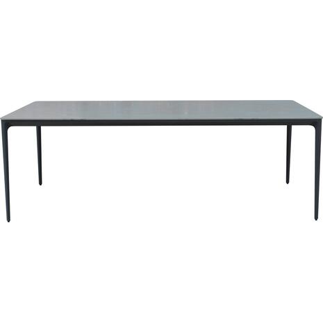 ΤΡΑΠΕΖΙ ΤΡΑΠΕΖΑΡΙΑΣ STAD HM6558.01 ΓΚΡΙ ΑΛΟΥΜΙΝΙΟ & SINTERED STONE TOP 220x100x74Υεκ