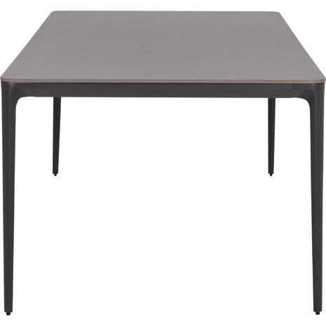 ΤΡΑΠΕΖΙ ΤΡΑΠΕΖΑΡΙΑΣ STAD HM6558.01 ΓΚΡΙ ΑΛΟΥΜΙΝΙΟ & SINTERED STONE TOP 220x100x74Υεκ