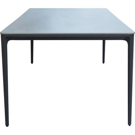 ΤΡΑΠΕΖΙ ΤΡΑΠΕΖΑΡΙΑΣ STAD HM6558.01 ΓΚΡΙ ΑΛΟΥΜΙΝΙΟ & SINTERED STONE TOP 220x100x74Υεκ