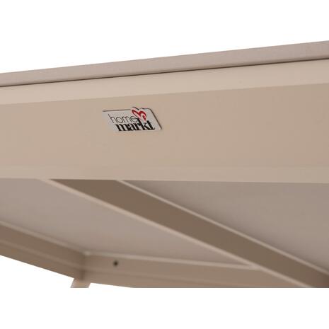 ΤΡΑΠΕΖΙ ΤΡΑΠΕΖΑΡΙΑΣ STAD HM6557.02 ΜΠΕΖ ΑΛΟΥΜΙΝΙΟ--ΛΕΥΚΟ SINTERED STONE 180x90x74Υεκ