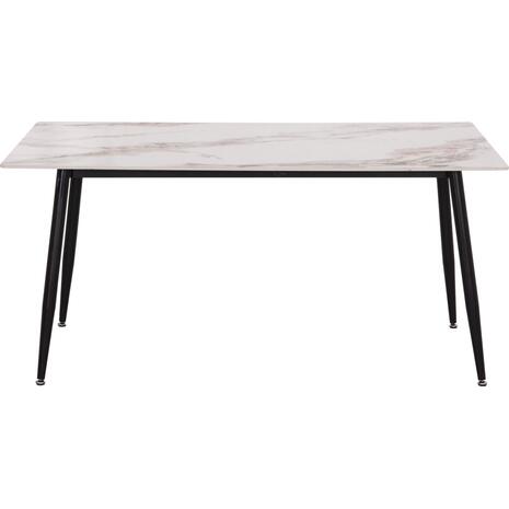 ΤΡΑΠΕΖΙ RAVEN HM18150.04 ΚΕΡΑΜΙΚΟ TOP ΜΕ ΟΨΗ ΛΕΥΚΟ/ΚΑΦΕ ΜΑΡΜΑΡΟ 160x80x74Υεκ.