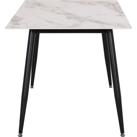 ΤΡΑΠΕΖΙ RAVEN HM18150.04 ΚΕΡΑΜΙΚΟ TOP ΜΕ ΟΨΗ ΛΕΥΚΟ/ΚΑΦΕ ΜΑΡΜΑΡΟ 160x80x74Υεκ.