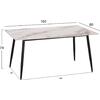ΤΡΑΠΕΖΙ RAVEN HM18150.04 ΚΕΡΑΜΙΚΟ TOP ΜΕ ΟΨΗ ΛΕΥΚΟ/ΚΑΦΕ ΜΑΡΜΑΡΟ 160x80x74Υεκ.