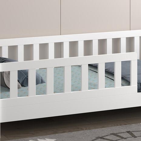 ΚΡΕΒΑΤΙ ΠΑΙΔΙΚΟ HOUSER HM740.03 τ.MONTESSORI ΞΥΛΟ ΠΕΥΚΟ ΛΕΥΚΟ--ΓΙΑ 190x90εκ