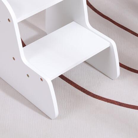ΠΑΙΔΙΚΗ ΣΚΑΛΑ/ΣΚΑΜΠΟ RICKI HM18340.03 MDF & ΚΟΝΤΡΑΠΛΑΚΕ ΛΕΥΚΟ 33x43.5x40.5Υεκ