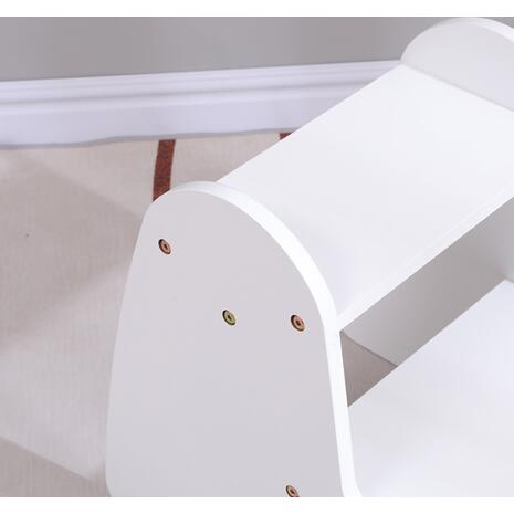 ΠΑΙΔΙΚΗ ΣΚΑΛΑ/ΣΚΑΜΠΟ RICKI HM18340.03 MDF & ΚΟΝΤΡΑΠΛΑΚΕ ΛΕΥΚΟ 33x43.5x40.5Υεκ
