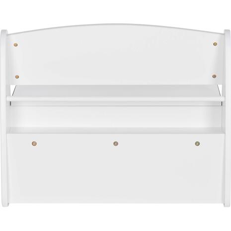 ΠΑΓΚΑΚΙ ΠΑΙΔΙΚΟ ΜΕ ΑΠΟΘ.ΧΩΡΟ RICKI HM18342.03 MDF & ΚΟΝΤΡΑΠΛΑΚΕ ΛΕΥΚΟ 63x43x47Υεκ