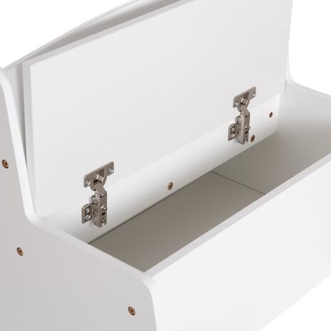 ΠΑΓΚΑΚΙ ΠΑΙΔΙΚΟ ΜΕ ΑΠΟΘ.ΧΩΡΟ RICKI HM18342.03 MDF & ΚΟΝΤΡΑΠΛΑΚΕ ΛΕΥΚΟ 63x43x47Υεκ