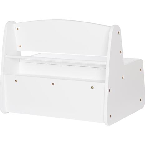 ΠΑΓΚΑΚΙ ΠΑΙΔΙΚΟ ΜΕ ΑΠΟΘ.ΧΩΡΟ RICKI HM18342.03 MDF & ΚΟΝΤΡΑΠΛΑΚΕ ΛΕΥΚΟ 63x43x47Υεκ