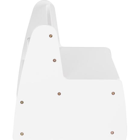 ΠΑΓΚΑΚΙ ΠΑΙΔΙΚΟ ΜΕ ΑΠΟΘ.ΧΩΡΟ RICKI HM18342.03 MDF & ΚΟΝΤΡΑΠΛΑΚΕ ΛΕΥΚΟ 63x43x47Υεκ