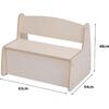 ΠΑΓΚΑΚΙ ΠΑΙΔΙΚΟ ΜΕ ΑΠΟΘ.ΧΩΡΟ RICKI HM18342.01 MDF & ΚΟΝΤΡΑΠΛΑΚΕ ΦΥΣΙΚΟ 63x43x47Υεκ