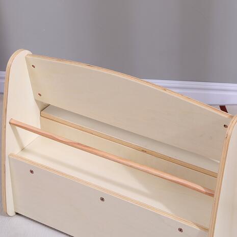 ΠΑΓΚΑΚΙ ΠΑΙΔΙΚΟ ΜΕ ΑΠΟΘ.ΧΩΡΟ RICKI HM18342.01 MDF & ΚΟΝΤΡΑΠΛΑΚΕ ΦΥΣΙΚΟ 63x43x47Υεκ
