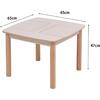 ΤΡΑΠΕΖΑΚΙ ΠΑΙΔΙΚΟ ΜΕ ΑΠΟΘ.ΧΩΡΟΥΣ RICKI HM18339.01 MDF & ΣΥΜΗΔΑ ΣΕ ΦΥΣΙΚΟ 65x65x47Υεκ