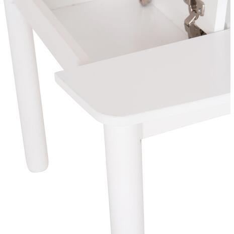 ΤΡΑΠΕΖΑΚΙ ΠΑΙΔΙΚΟ ΜΕ ΑΠΟΘ.ΧΩΡΟΥΣ RICKI HM18339.03 MDF & ΣΥΜΗΔΑ ΣΕ ΛΕΥΚΟ 65x65x47Υεκ