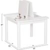 ΤΡΑΠΕΖΑΚΙ ΠΑΙΔΙΚΟ ΜΕ ΑΠΟΘ.ΧΩΡΟΥΣ RICKI HM18339.03 MDF & ΣΥΜΗΔΑ ΣΕ ΛΕΥΚΟ 65x65x47Υεκ