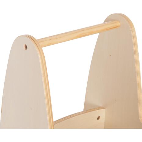 ΠΑΙΔΙΚΟ ΤΡΟΛΕΥ/ΚΑΡΟΤΣΑΚΙ RICKI HM18341.01 MDF & ΚΟΝΤΡΑΠΛΑΚΕ ΦΥΣΙΚΟ 33x45x50Υεκ