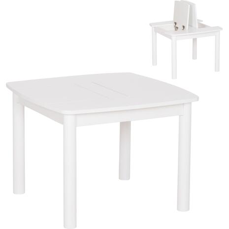 ΤΡΑΠΕΖΑΚΙ ΠΑΙΔΙΚΟ ΜΕ ΑΠΟΘ.ΧΩΡΟΥΣ RICKI HM18339.03 MDF & ΣΥΜΗΔΑ ΣΕ ΛΕΥΚΟ 65x65x47Υεκ