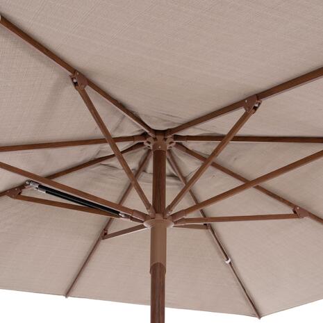 ΟΜΠΡΕΛΑ ΕΠΑΓΓΕΛΜΑΤΙΚΗ GLADELL 3X3m HM6604.02 ΜΠΕΖ ΠΑΝΙ-HEAT TRANSFER ΑΛΟΥΜΙΝΙΟ