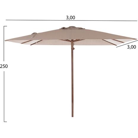 ΟΜΠΡΕΛΑ ΕΠΑΓΓΕΛΜΑΤΙΚΗ GLADELL 3X3m HM6604.02 ΜΠΕΖ ΠΑΝΙ-HEAT TRANSFER ΑΛΟΥΜΙΝΙΟ