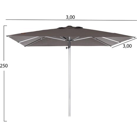 ΟΜΠΡΕΛΑ ΕΠΑΓΓΕΛΜΑΤΙΚΗ GLADELL 3X3m HM6604.01 ΓΚΡΙ ΠΑΝΙ-ΑΝΟΔΙΩΜΕΝΟ ΑΛΟΥΜΙΝΙΟ
