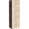 CLOSET Ντουλάπι Βοηθητικό Τετράφυλλο, Απόχρωση Sonoma (Ε8383,2)