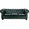CHESTERFIELD Birmingham Kαναπές 3Θέσιος Σαλονιού Καθιστικού,Δέρμα Antique Green (Ε9574,33)